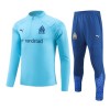 Sudadera De Entrenamiento Olympique de Marseille Cremallera De Cuarto 23-24 Azul - Hombre